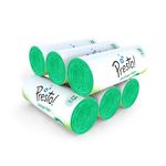 Amazon Brand - Presto! Garbage Bags Large 90 Count|24 x 32 Inches Green, For Wet Waste|15 bags/roll (Pack of 6)