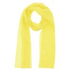 WESTEND CHOICE Ladies Chiffon Scarves Women Plain Neck Scarf Soft Headwrap Girls Headscarf Sheer Wrap women's scarves & wraps 150x45 cm (Light yellow)