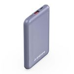 Ambrane 10000mAh Slimmest & Compact (Pocket/Bag Friendly) Powerbank, 22.5W Fast Charging, USB & Type C Output, Power Delivery, Quick Charge for iPhone, Android & Other Devices (Powerlit, Purple)