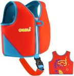 OSHYLE Children's Girls Boys Swimming Vest for Toddlers with Adjustable Safety Straps Age 1-9 (CA-Dinosaur, L(6-9))