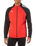 PUMA Men's Teamliga Training Jacket, Puma Red-puma Black, Large