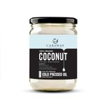 CARAWAY Virgin Coconut Oil - 500 ml | Cold Pressed Coconut Oil for Cooking, Hair Care and Baby Massage | FSSAI Certified | Rich in MCT's| Ayurveda Oil Pulling