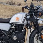 ISEE 360® Adventure Compas Stickers Compatible for Royal Enfield Himalayan Bike Tank Decal - 17 x 15 cm (Pack of 2) (Orange)