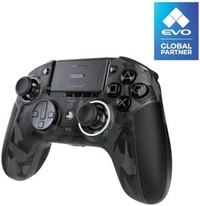 NACON Revolution 5 Pro Officially Licensed PlayStation Wireless Gaming Controller for PS5 / PS4 / PC - Hall Effect, Trigger Stops, Mappable Buttons, Bluetooth Audio - Urban Camo