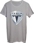 Tesla Badge Men's T-Shirt bnft X-Large Grey