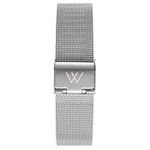 WRISTOLOGY Stainless Steel Watch Bands for Men - Women Quick Release Metal Mesh Silver Milanese Replacement Strap | 22mm