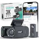 Onelap Vidsure™ (2025 Launch Front + Rear) - 3K Dashcam for Car | Real Sony STARVIS IMX335 | 5MP 3K UpScaled to 3840p Front | 2MP 1080p Rear FHD | HDR | 1.47" LCD Display | Dual Port Car Charger