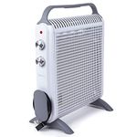 Duronic - HV180 Compact Electric Heater with Mica Panels - 1800W - Eco-Friendly Heating in 1 Minute - Adjustable Thermostat - Automatic Shut-Off - 2 Power Levels - Oil Free