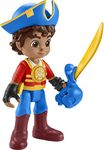 Fisher-Price Preschool Toy Santiago of The Seas Light-Up Talking Santiago, 9-Inch Poseable Pirate Figure for Pretend Play Kids Ages 3+ Years