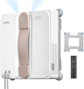 Lydsto WL07 Max Fensterputzroboter mit Sprühfunktion kompakt, Vier Ultraschall Wasserdüsen, Eckenreinigung, 8000Pa Elektrischer Fensterputzer 110ML Tank, 4 Reinigungsmodi (Weiß)