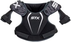 STX Lacrosse Stallion 75 Shoulder Pad, Black, XX Small