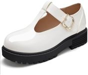 Coutgo Girls Mary Jane Dress Shoes 