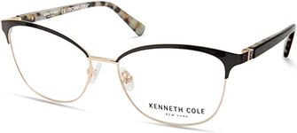 Kenneth Cole New York Eyeglasses KC 0329 001 Shiny Black, Shiny Black, 55/16/140