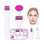 tao pipe Derma Roller 6 in 1 Micro Needing System Derma Roller Kit for Skin Care to Reduce Wrinkles, Sun Damage, Dark Spots, Scars