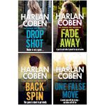 Myron Bolitar Series by Harlan Coben 4 Books Collection Set (Drop Shot, Fade Away, Back Spin & One False Move)