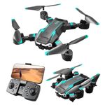Flying Drone with 1080P Camera for Beginners and Kids, Foldable Remote Control with Voice Control, Gestures Selfie, Altitude Hold, One Key Start for photography and video shooting for kids