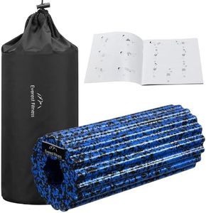 EVEREST FITNESS Rouleau de Massage Musculaire - Rouleau Massage Dos Jambe Fascia et Triggerpoint pour Sport Fitness Pilates Yoga Musculation - Bodyroller Automassage Pilate