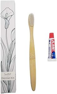 Travel Well Individually Wrapped Disposable Toothbrush and Toothpaste Boxed 200 Sets per Case Flower Series