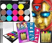 Face Paint Set (UK COMPANY) Children Paints Face Painting Kit Paint Halloween Festival Accessories