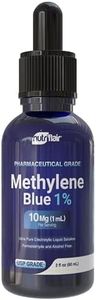 Methylene Blue 1% Solution – USP Grade, 99% Pure – Pharmaceutical Grade – Lab-Tested, Ultra Pure Electrolytic Liquid – 2 fl oz Glass Dropper Bottle – Formaldehyde-Free, Non-GMO