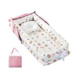 KWJNH Baby Lounger for newborn Breathable Soft Baby Nest Cover Co Sleeper For Baby Lounger Baby Floor Reversib Months,Toddler 0-24