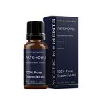 Mystic Moments | Patchouli Essential Oil 10ml - Pure & Natural Oil for Diffusers, Aromatherapy & Massage Blends Vegan GMO Free