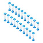 Dsmile 2 Minute Sand Timer Plastic Hourglass for Games Classroom Home Office Kitchen Brush Teeth Use, Set of 20