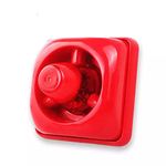 DARIT Wired 12/24VDC Sound and Light FIRE ALARM HOOTER Warning Strobe Siren Horn Sound Alert Safety System Sensor (Quick-Alert) (PACK of 1)