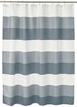 Dainty Home Ombre Waffle Shower Curtain, 70x72, Navy