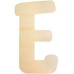 Large Wooden Letters, 30cm Wooden Letter for Crafts Children's Names Capital Alphabet 5mm Thick Unfinished MDF Wood Slices Nursery Wall Hanging Art Sign Board Painting Home Decor (E)