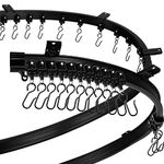 Curved Ceiling Curtain Track Bendable Mount for Curtain Rail Bunk Bed Bay Window Room Divider Flexible Straight (32.8 Feet/ 10 Meters, Black)