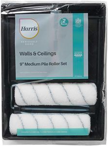 Harris 9" Paint Roller for Walls & Ceilings – Smooth Finish