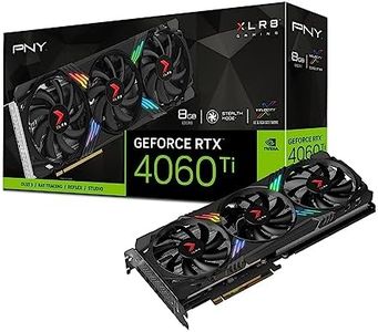 PNY GeForce RTX™ 4060 Ti 8GB XLR8 Gaming Verto™ RGB Triple Fan Graphics Card DLSS 3 (128-bit, PCIe 4.0, GDDR6, HDMI/DisplayPort, Supports 4k, 2 Slot)