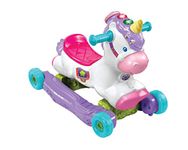 VTech Rock and Ride Unicorn Baby Ride On Toy, Interactive Baby Musical Toy with Learning and Sound Features, First Steps Walking Support for Babies & Toddlers from 18 Months