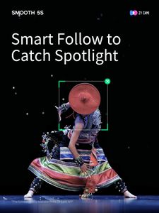 ZHIYUN Smooth-5S iPhone 3-Axis Gimbal Stabilizer Combo with Lights & Tripod