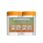 LLPT Tape and Drape Pre-Taped Masking Film | 2-Pack | Versatile Painter's Plastic Drop Cloth for Auto Wall Furniture Painting and Spraying Protection (MFTO1133) | 110cm(Unfolded) x 33m