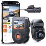Vantrue S1 Pro 2.7K Dual Dash Cam Front and Rear, 5G WiFi 60FPS Hidden Dash Camera w/HDR Night Vision, STARVIS 2, Optional Remote Live View, GPS, Voice Control, 24/7 Parking Mode, Support 512GB Max
