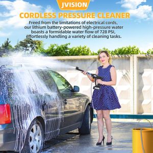 Cordless 6-in-1 Pressure Washer – Portable Power Cleaner