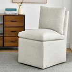 DUHOME Upholstered Armless Dining C