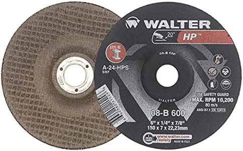 Walter 08B310 HP Grinding Wheel - [Pack of 25] 3 in. Abrasive Finishing Wheel