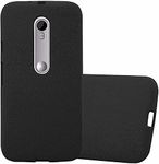 Craftech Motorola G3 Silicon Case, Liquid Silicon Cover Gel Rubber Full Body Protection Shockproof Drop Protection Case for Motorola G3 Black