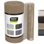 Smart Design Classic Grip Shelf Liner – 12in x 20ft – Non-Adhesive Drawer Liner with Strong Grip Helps Protect and Personalize Your Home Organization and Storage – Taupe