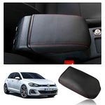 LFOTPP Car Armrest Box Cover for Golf 7 MK7 7.5, Center Console Arm Rest Protection Case PU Leather Interior Accessories