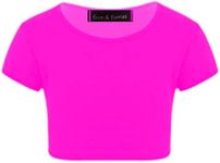 Kids Girls Neon Fluorescent Plain S