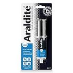 Araldite Standard 2-Part Epoxy Syringe Ultra Strong, Multipurpose & Solvent-Free Adhesive Works as Ceramic, Plastic, Metal, Jewellery & Glass Glue For Durable Bonding & Repairs 24ml