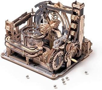 Wowood 3D Puzzle Marble Run - Electric Spaceport, Wooden Model Building Kit for Teens