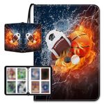 400-Pocket Sports Trading Card Binder: Double-Sided Storage Album for Football, Hockey Cards, Baseball Cards, Basketball Cards, Hockey Cards, and TCG Collections, Hockey Card Binder