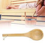 Wooden Spoon,Handmade Wooden Bath Ladle Sauna Spoon Multipurpose Water Dipper Spoon Sauna Accessories for Sauna SPA Kitchen