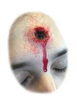 2 x Bullet Wounds Silicone Prosthetic entrance and exit unpainted cuts wounds gore halloween horror cosplay makeup fancy dress special effects