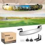 10L0L Golf Cart Rear View Mirror - Universal Golf Cart Mirrors"16.5" Extra Wide 180 Degree Panoramic Rear View Mirror for Yamaha EZGO Club Car